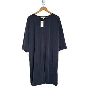 Pure JJill SFTBLKBEAN Sandwashed loose Fit Dress